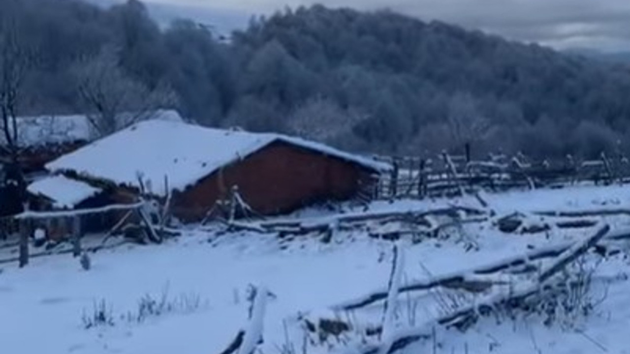 Amasya'da yaylalar beyaza büründü