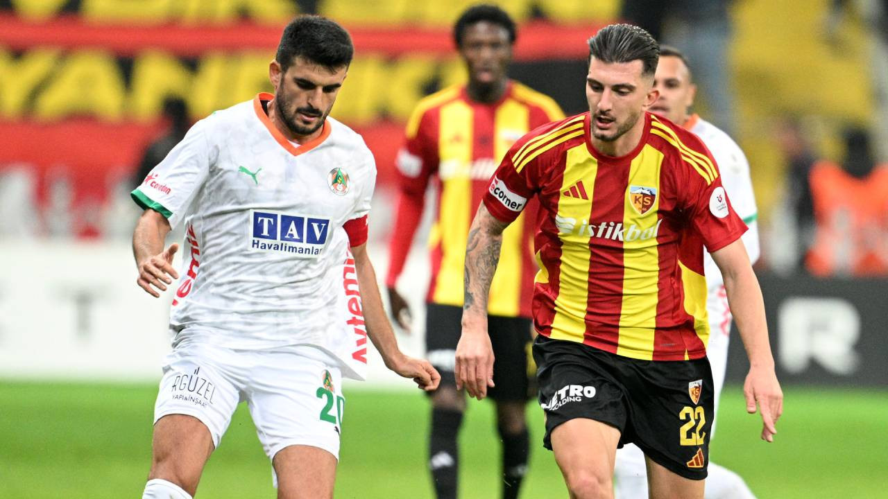 Kayserispor ile Alanyaspor yenişemedi! Karşılaşma golsüz eşitlikle tamamlandı