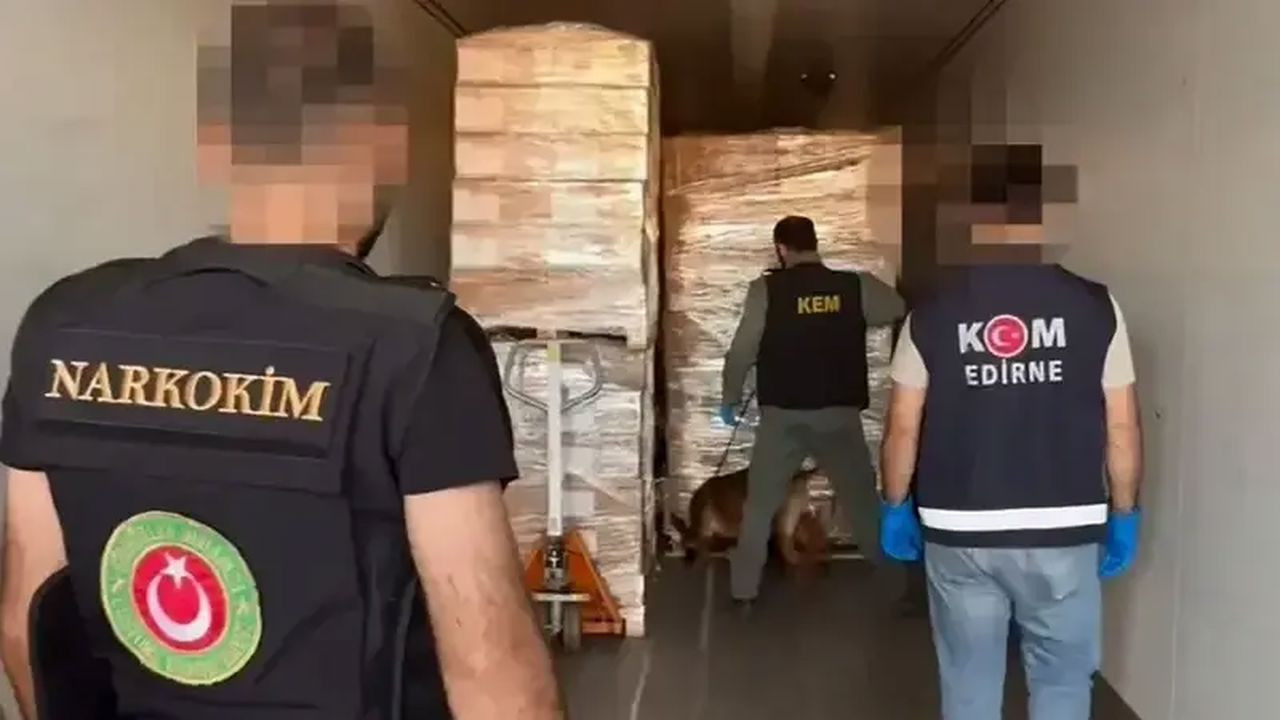 Edirne'de ele geçirildi! Tam 105 kilogram