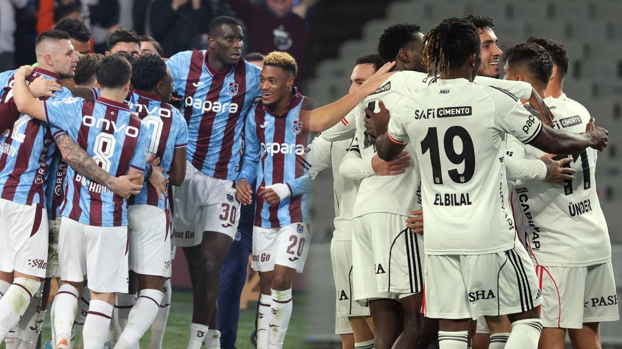 Trabzonspor ile Beşiktaş kozlarını paylaşıyor! Maç öncesi muhtemel 11'ler
