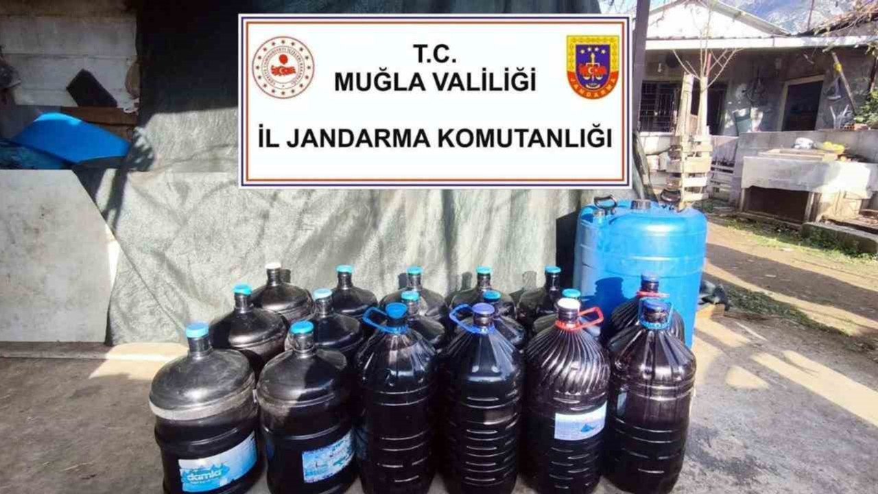 Muğla'da ele geçirildi! Tam 1 ton 235 litre