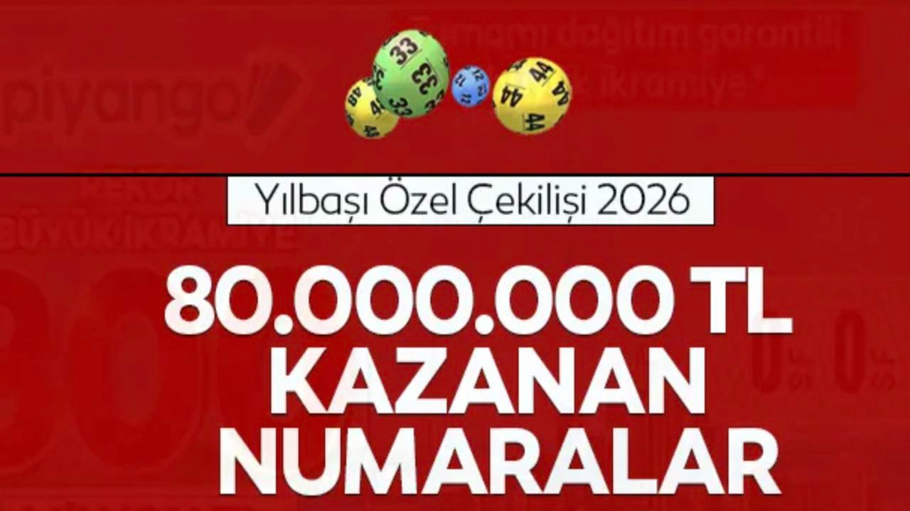 Milli Piyango yılbaşı çekilişi: 80 milyon TL kazandıran rakamlar