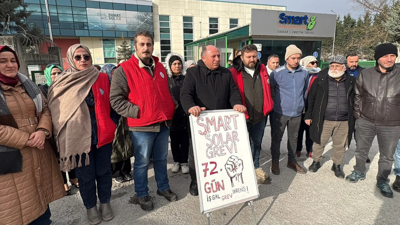 Vatan Partisi’nden Smart Solar grevine destek ziyareti! İşçi yeni yılı direniş ateşiyle karşıladı