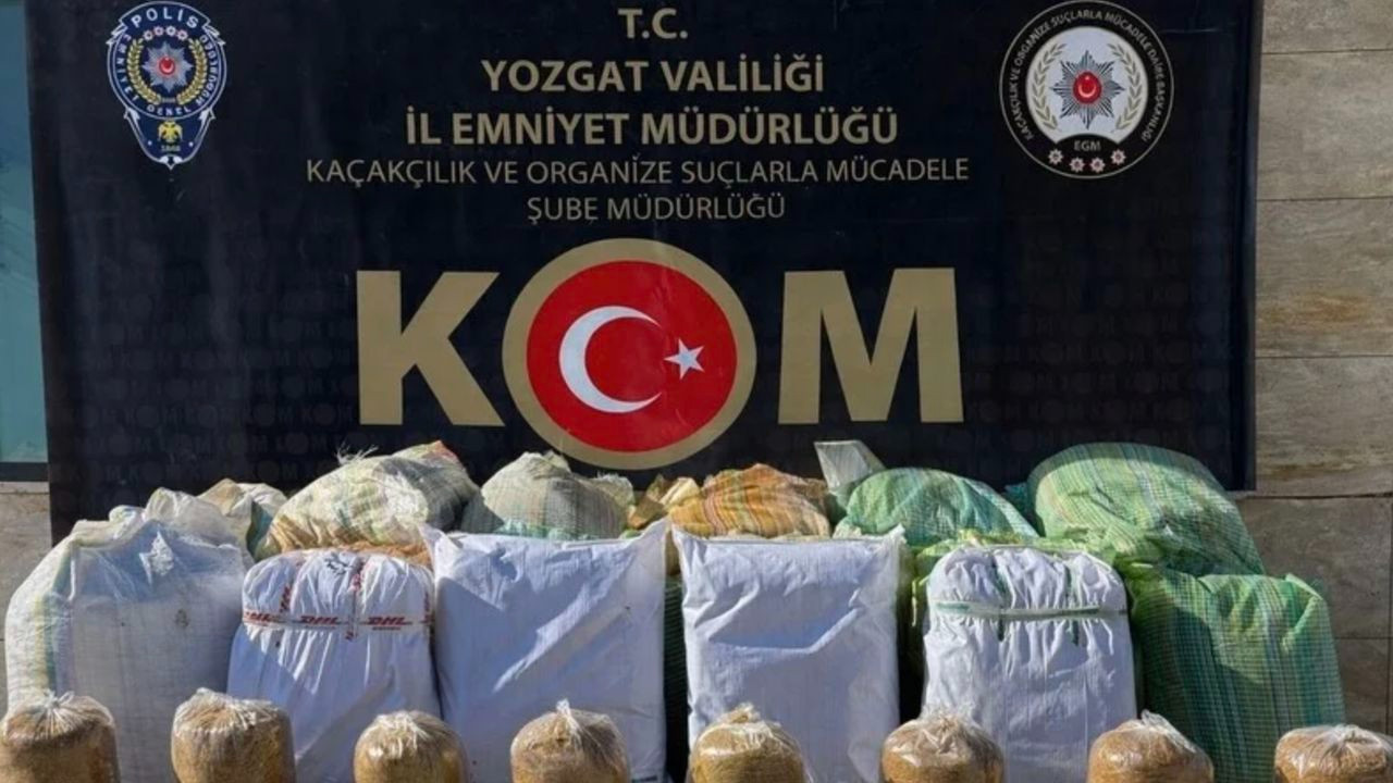 Yozgat'ta ele geçirildi! Tam 650 kilogram