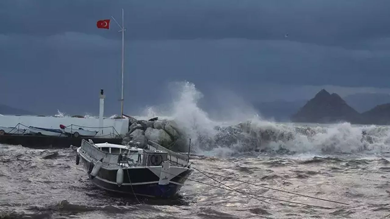 Bodrum-Kaş arası denizlerde fırtına uyarısı
