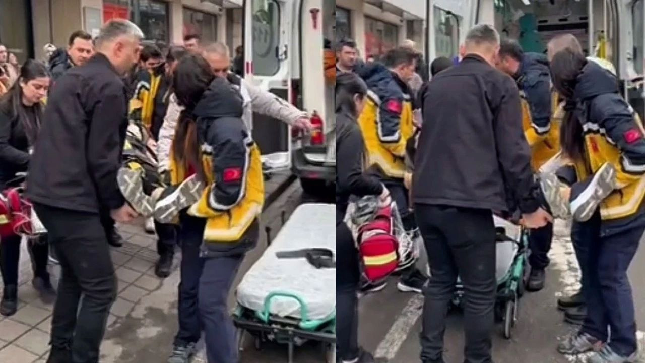 Mağazanın merdivenlerinden düşen kadın ağır yaralandı