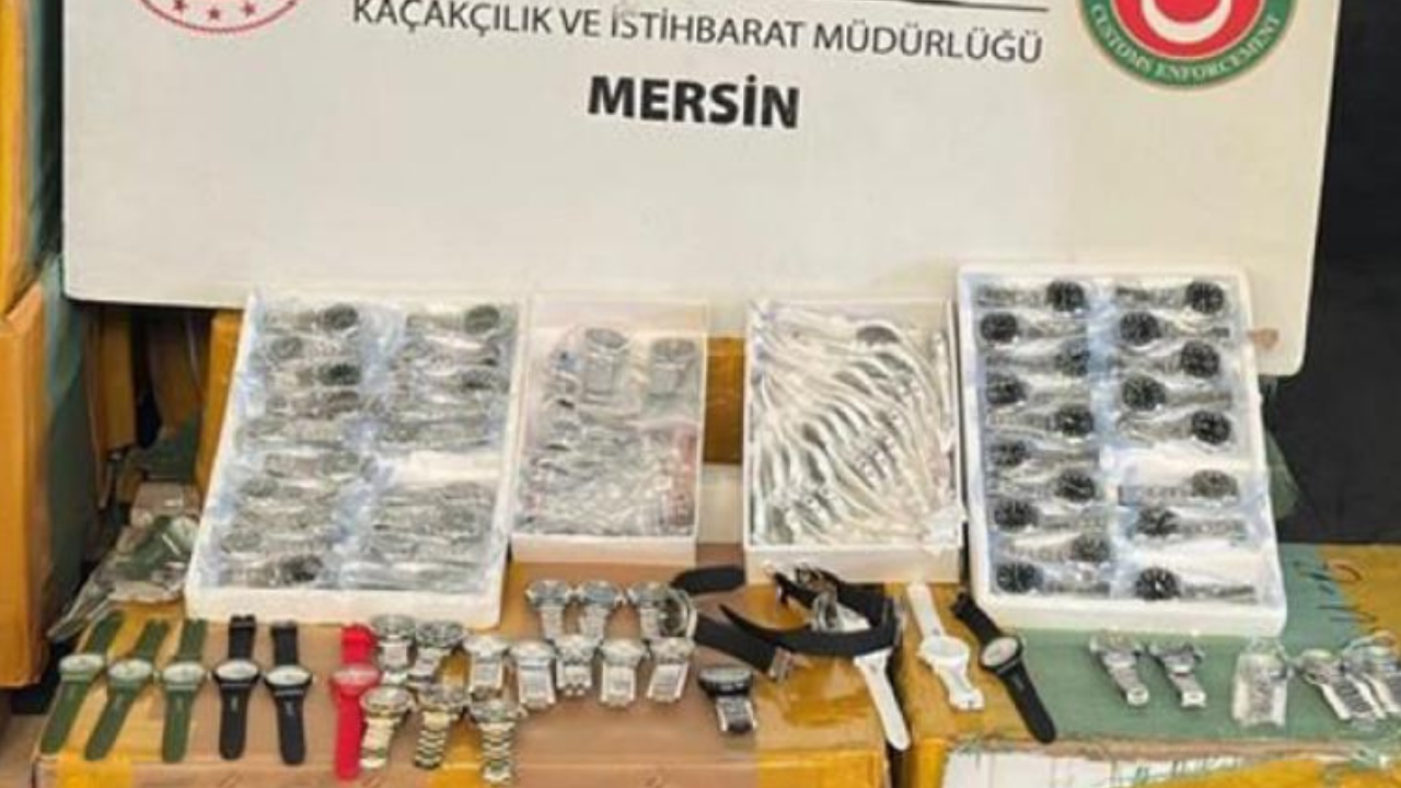 1,5 milyar lira değerinde 116 bin kaçak kol saati ele geçirildi