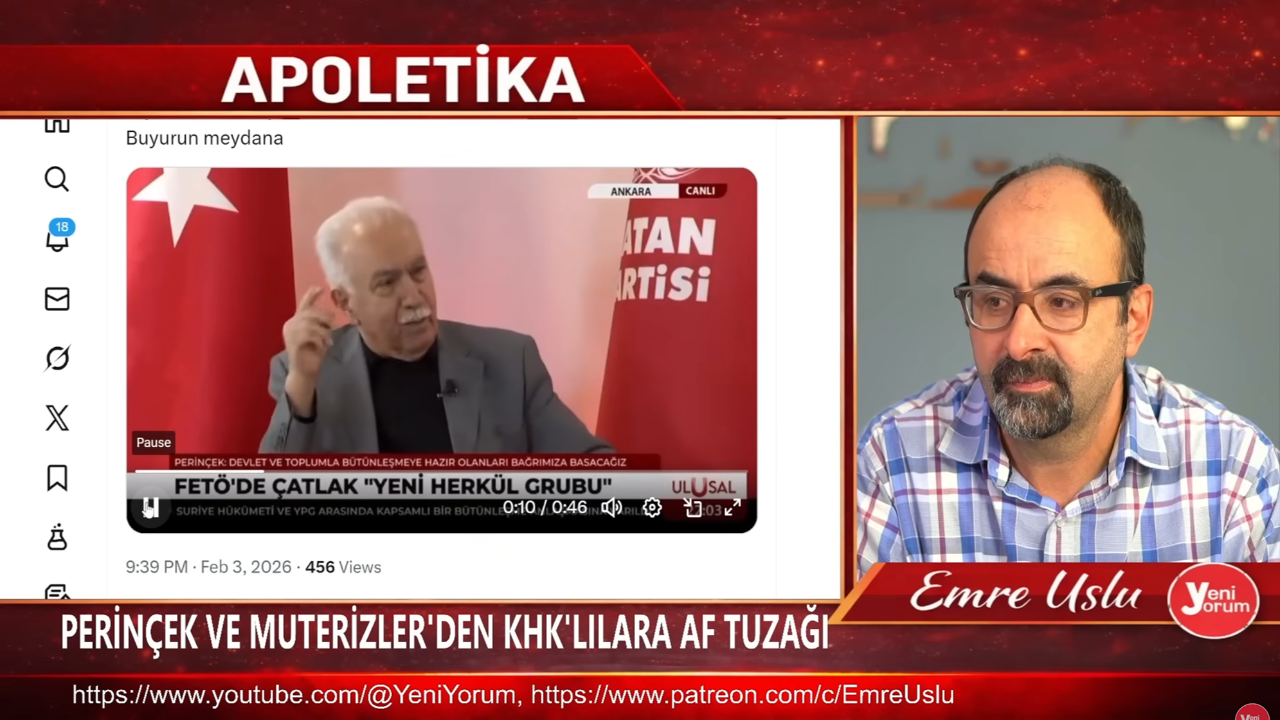 Perinçek’in çıkışı FETÖ’yü rahatsız etti