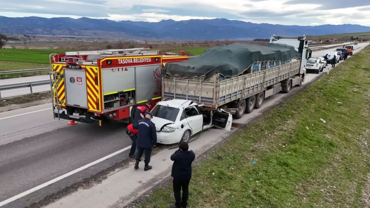 Cenazeye giderken öldüler: Amasya'da acı olay
