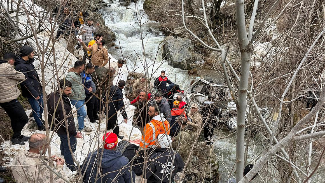 Hafif ticari araç dereye düştü: 3 ölü, 5 yaralı