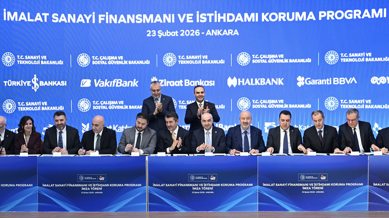 İmalata 100 milyar TL finansman desteği