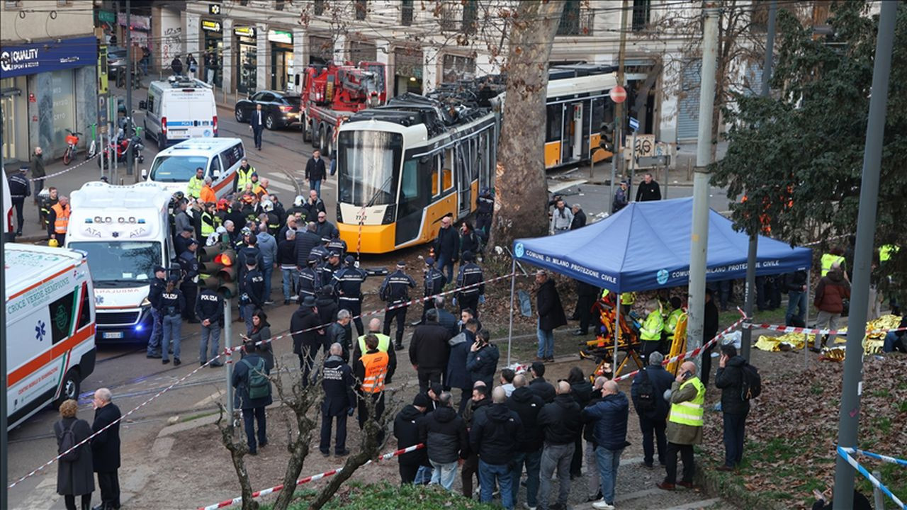 Milano’da tramvay kazası: 2 ölü, 38 yaralı