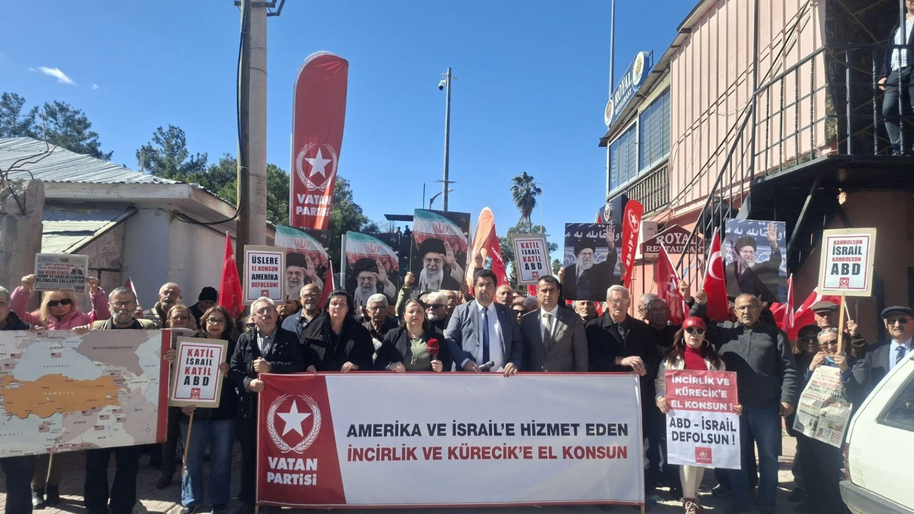 Vatan Partisi İncirlik Üssü önünde: ‘İran’a savaş kundaklayan ABD üsleri kapatılsın!’