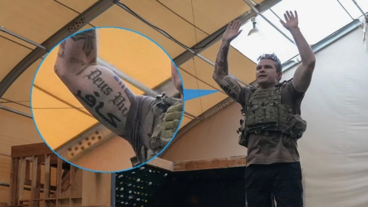 ABD'nin katil savaş bakanının dövmelerindeki mesaj ne anlama geliyor? Haç, kılıç ve 'kafir'