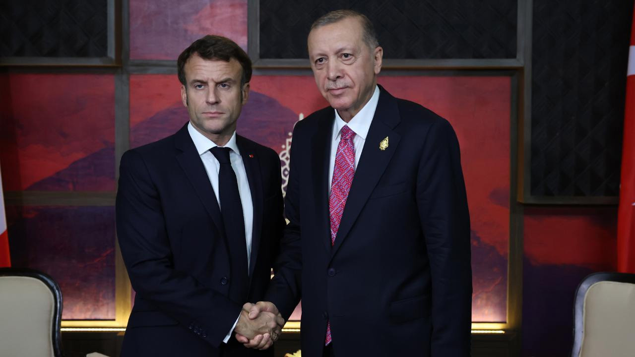 Cumhurbaşkanı Erdoğan ve Macron görüştü! Görüşmede neler konuşulduğu açıklandı