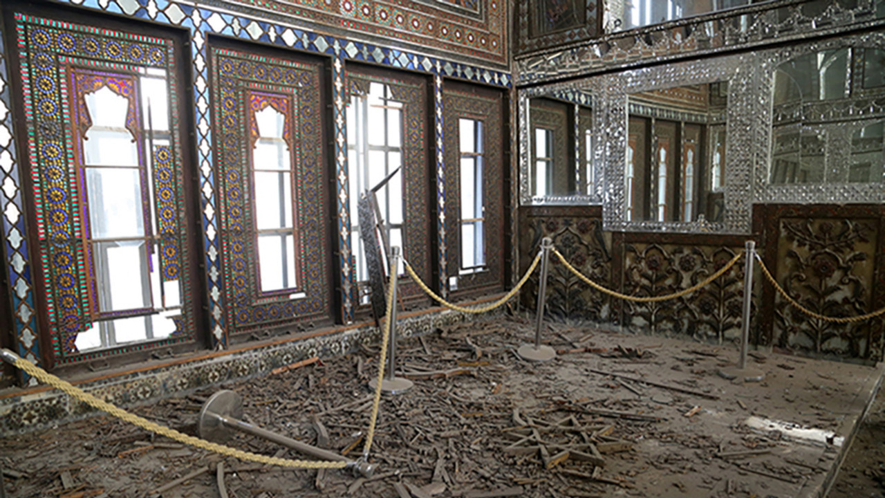 Gülistan Sarayı bombaların hedefi oldu! Medeniyetin izlerini silmeye çalışıyorlar