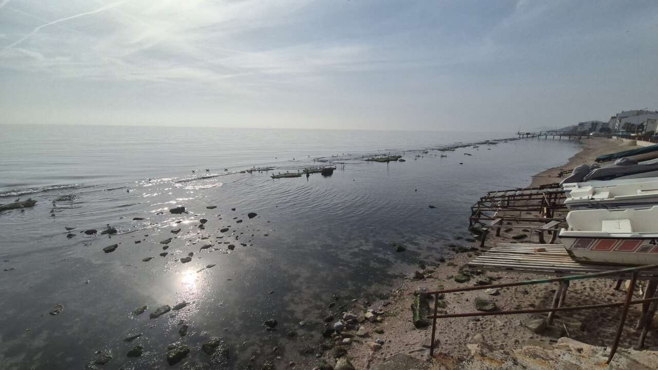 Tekirdağ deniz çekilince ortaya çıktı!