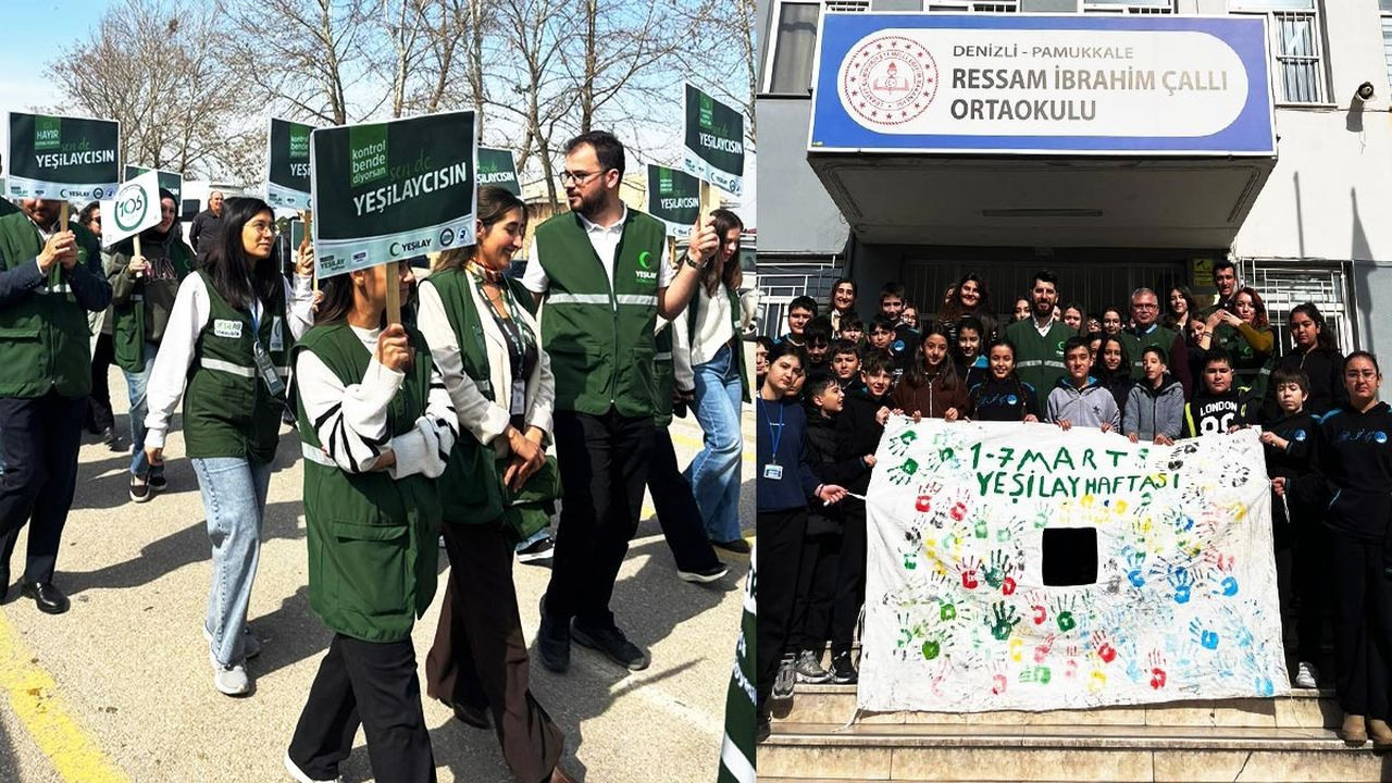 Yeşilay Haftası’nda Denizli yeşile büründü