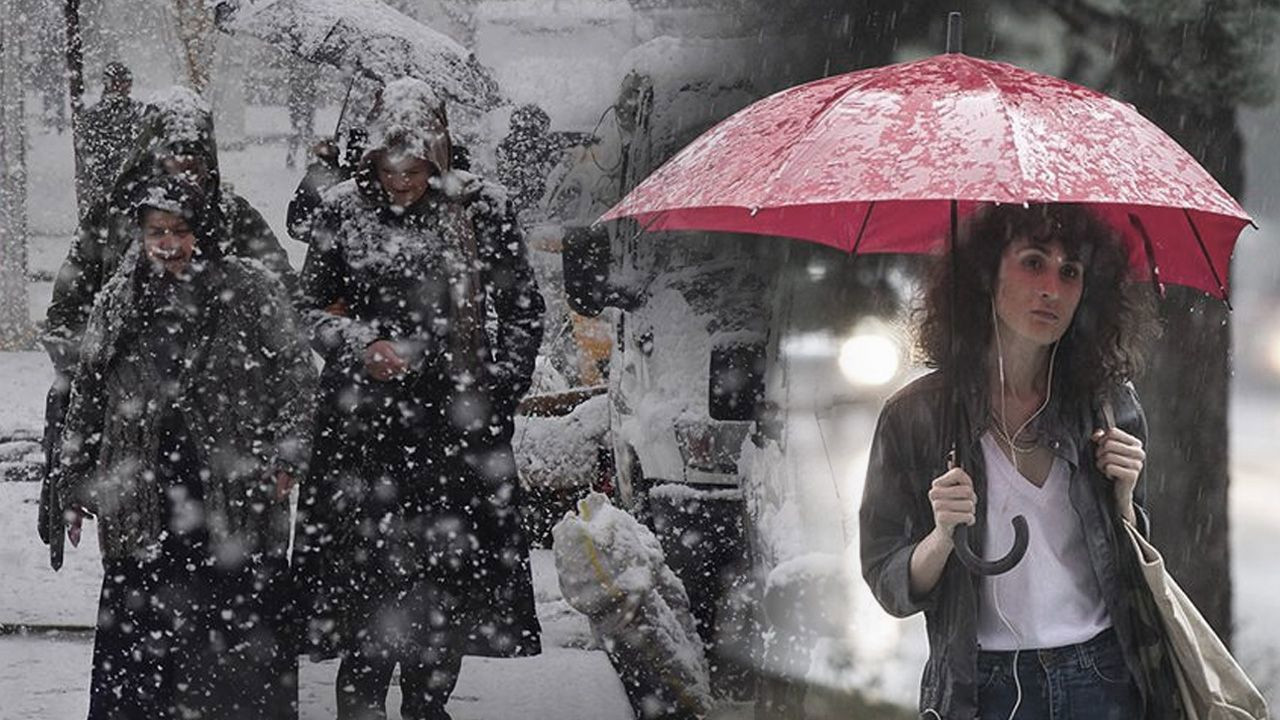 Bugün 8 ilde kar, 38 ilde sağanak var! İşte o iller