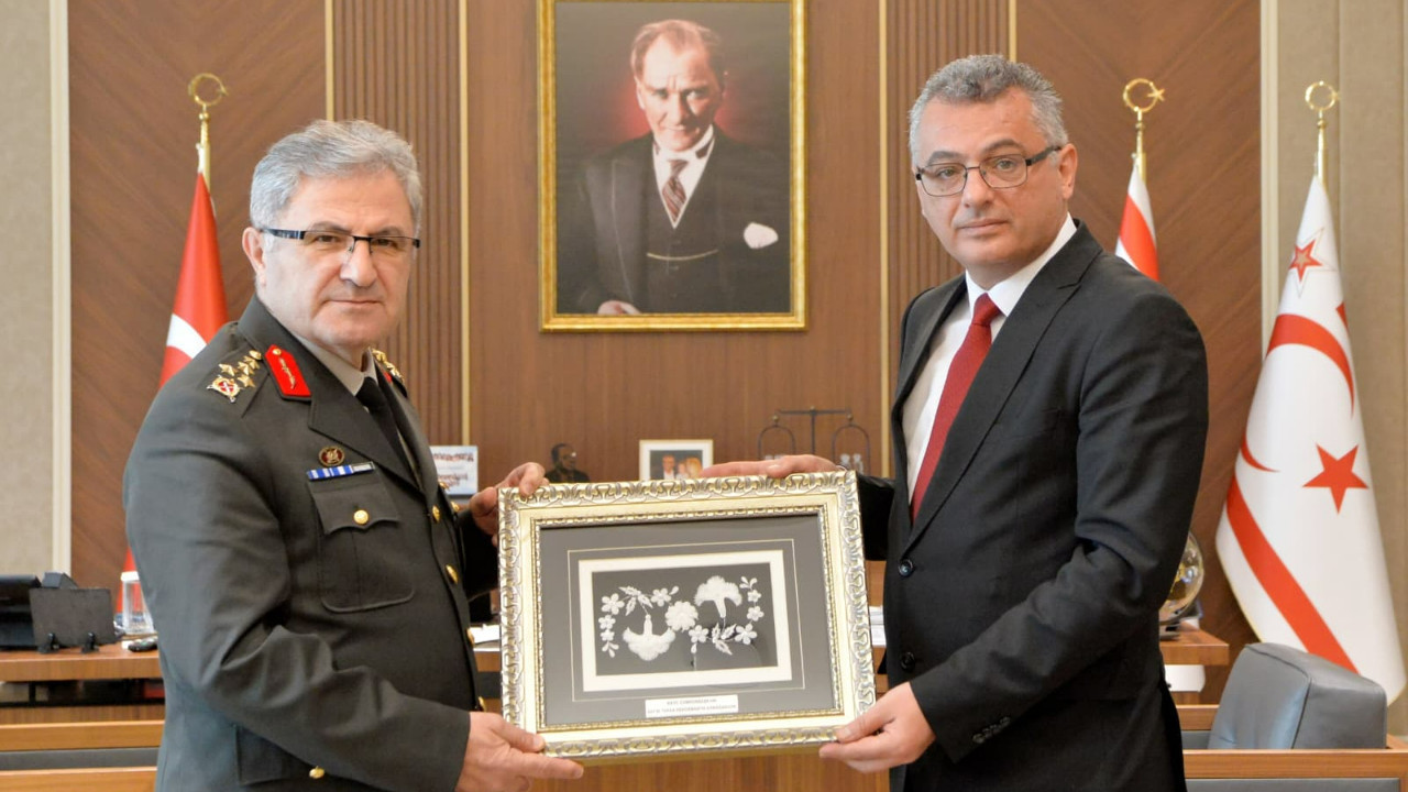 KKTC Cumhurbaşkanı Erhürman, Orgeneral Tokel'i kabul etti
