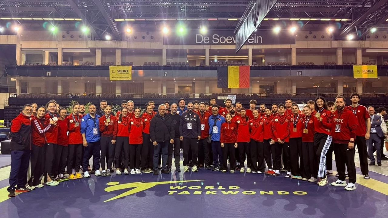 Milli taekwondoculardan Belçika’da 30 madalya!