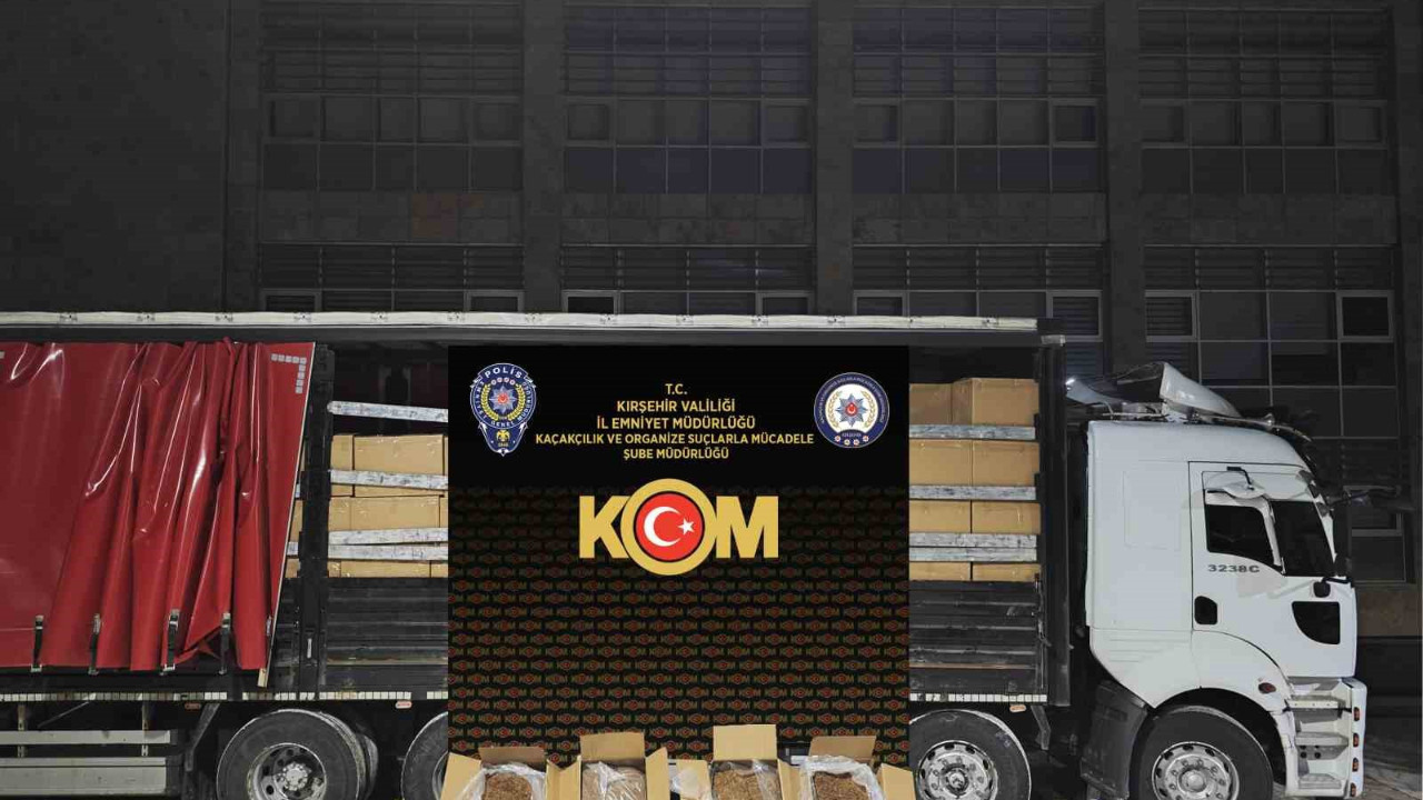 Kırşehir'de ele geçirildi! Tam 5.5 ton