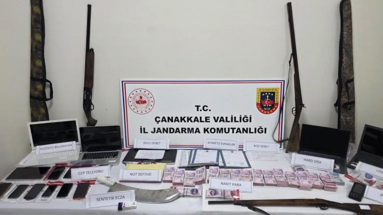 Çanakkale merkezli tefecilik operasyonu: 19 gözaltı