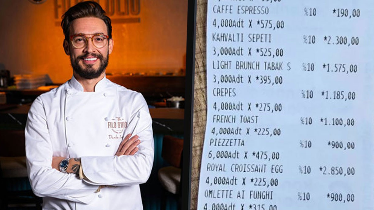 Danilo Şef’in restoranında gelen hesap şaşırttı! Duyanlar küçük dilini yuttu