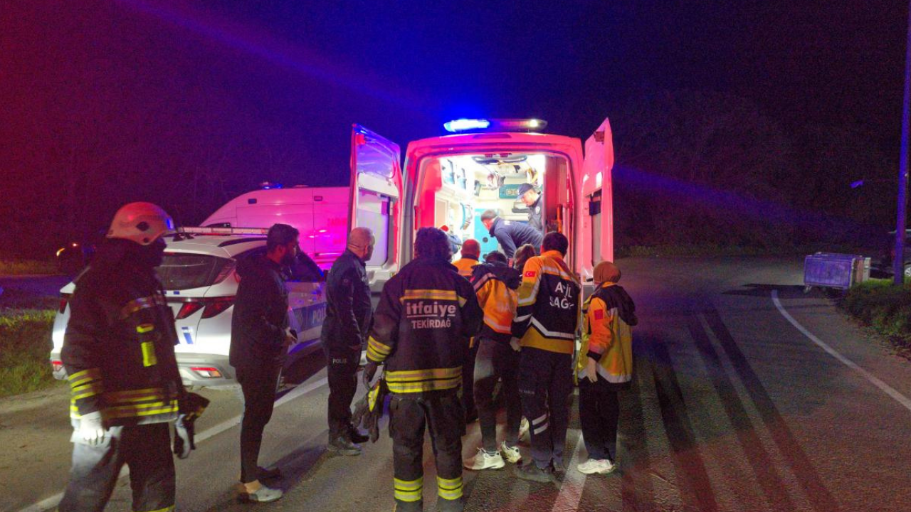 Tekirdağ'da otomobil devrildi: 1 ölü