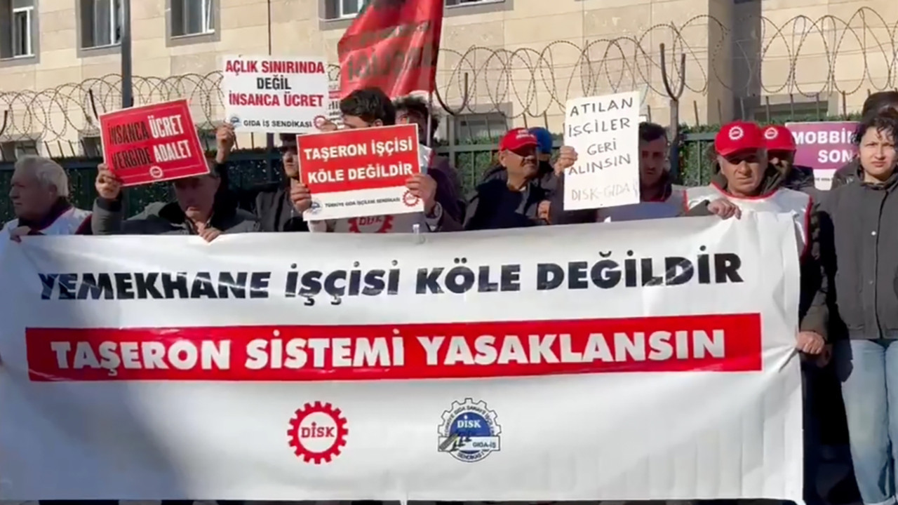 Yemekhane işçilerinden KYK yurdu önünde eylem: Atılan işçiler geri alınsın