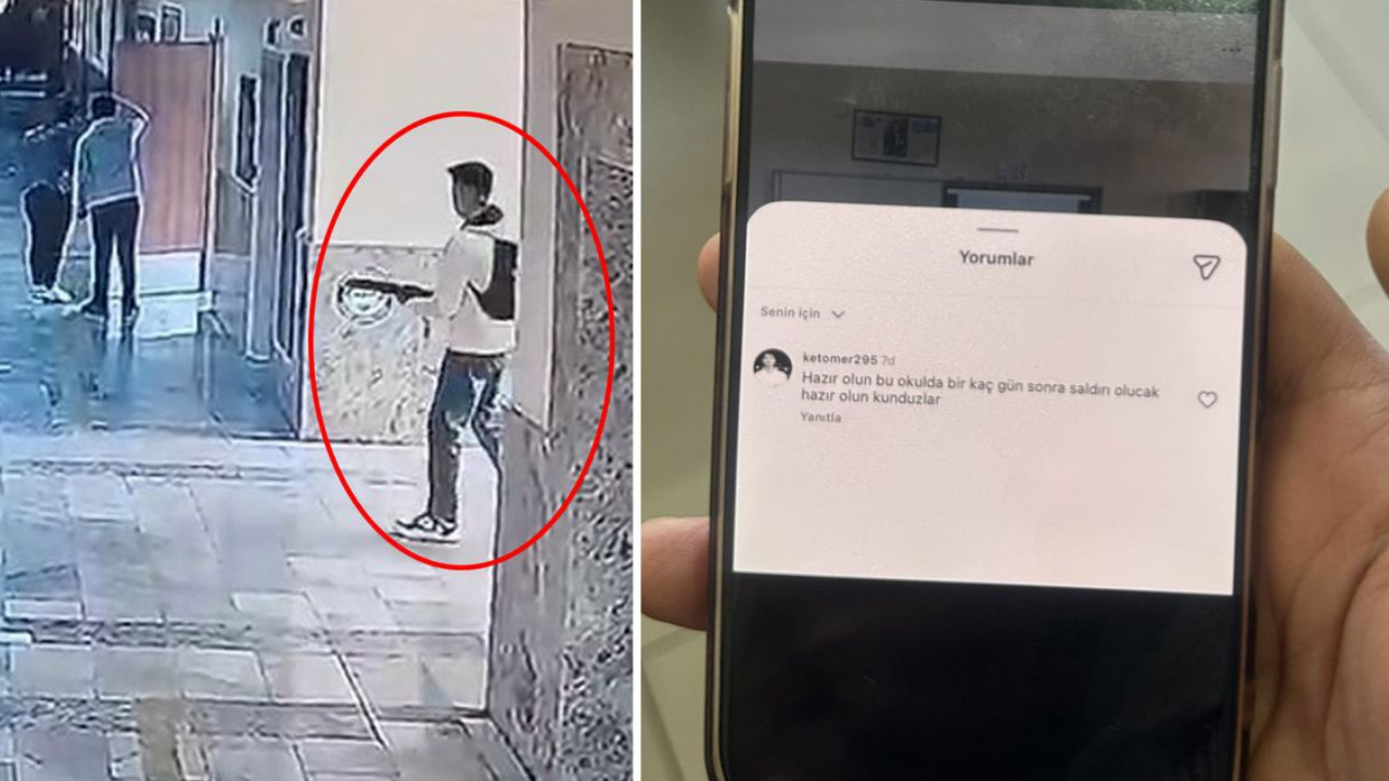 Okula saldırmıştı! O şahsın tehdit mesajı ortaya çıktı