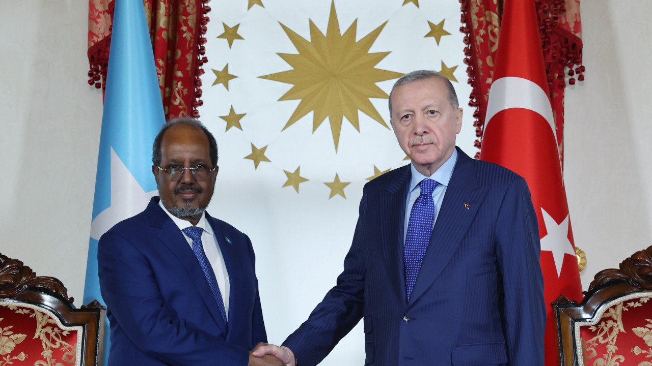 Dolmabahçe’de resmi tören: Somali lideri İstanbul’da