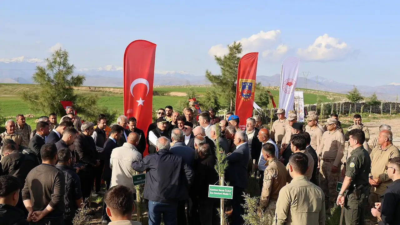 Siirt'te 1000 fidan toprakla buluşturuldu