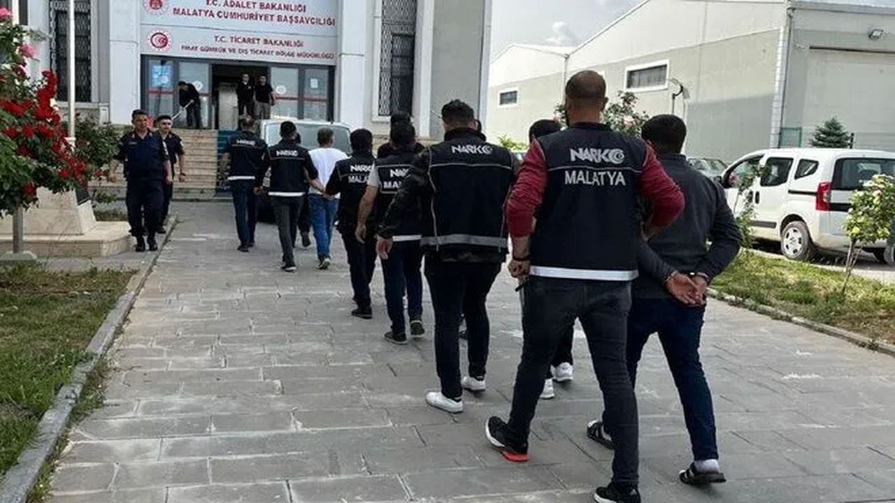 Malatya'da uyuşturucu operasyonu: 7 tutuklu