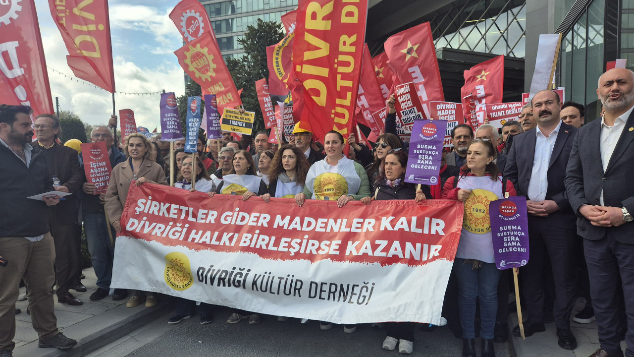 Divriği madencileri İstanbul’dan seslendi: Üretimi durdurmak kamu yararına aykırı