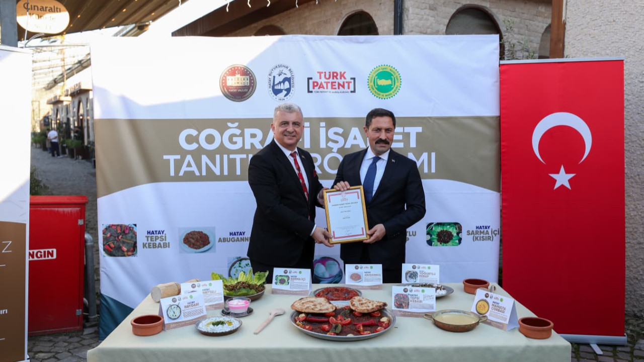Hatay’ın tescilli lezzet sayısı 64’e yükseldi