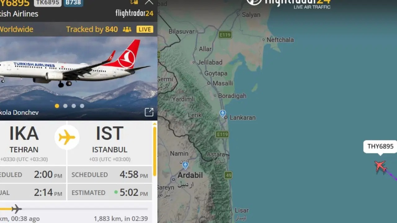 İran'da mahsur kalan THY uçağı Türkiye'ye dönüyor