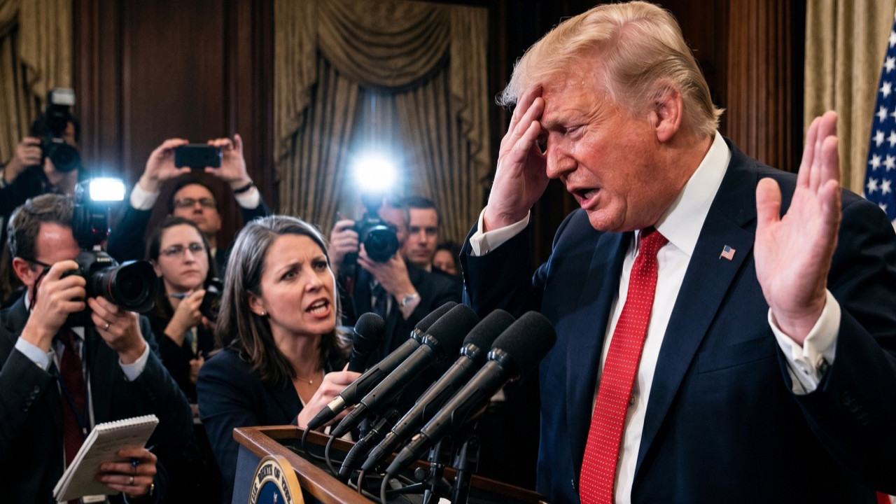 Trump sorulara yanıt vermekten kaçındı! Gazeteciler adeta hesap sordu