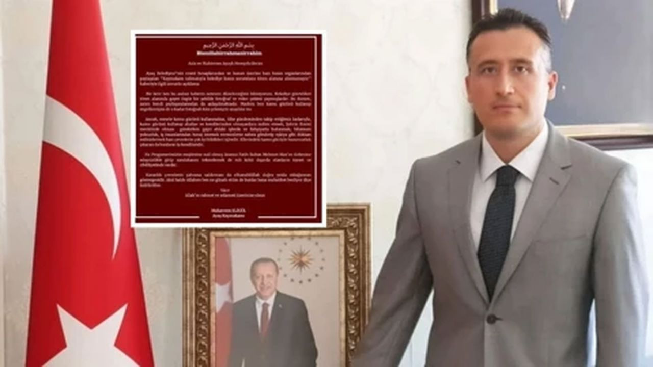 Kaymakam tepki çekti: Valilik inceleme başlattığını duyurdu