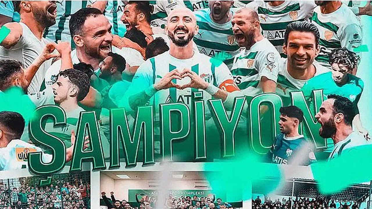 Şampiyon Bursaspor sezonu galibiyetle kapadı