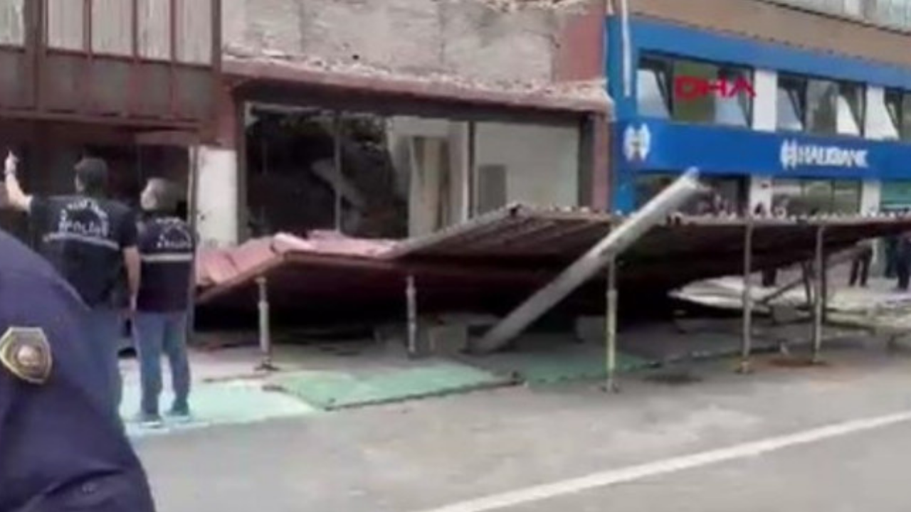 Ankara'da platform yıkıldı