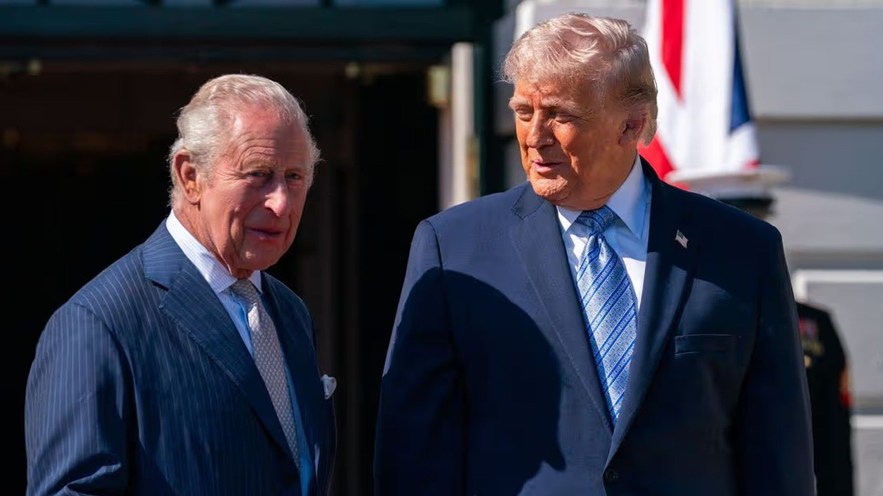 ABD Başkanı Trump, İngiltere Kralı Charles'la bir arada! Dostluk mesajı verdi