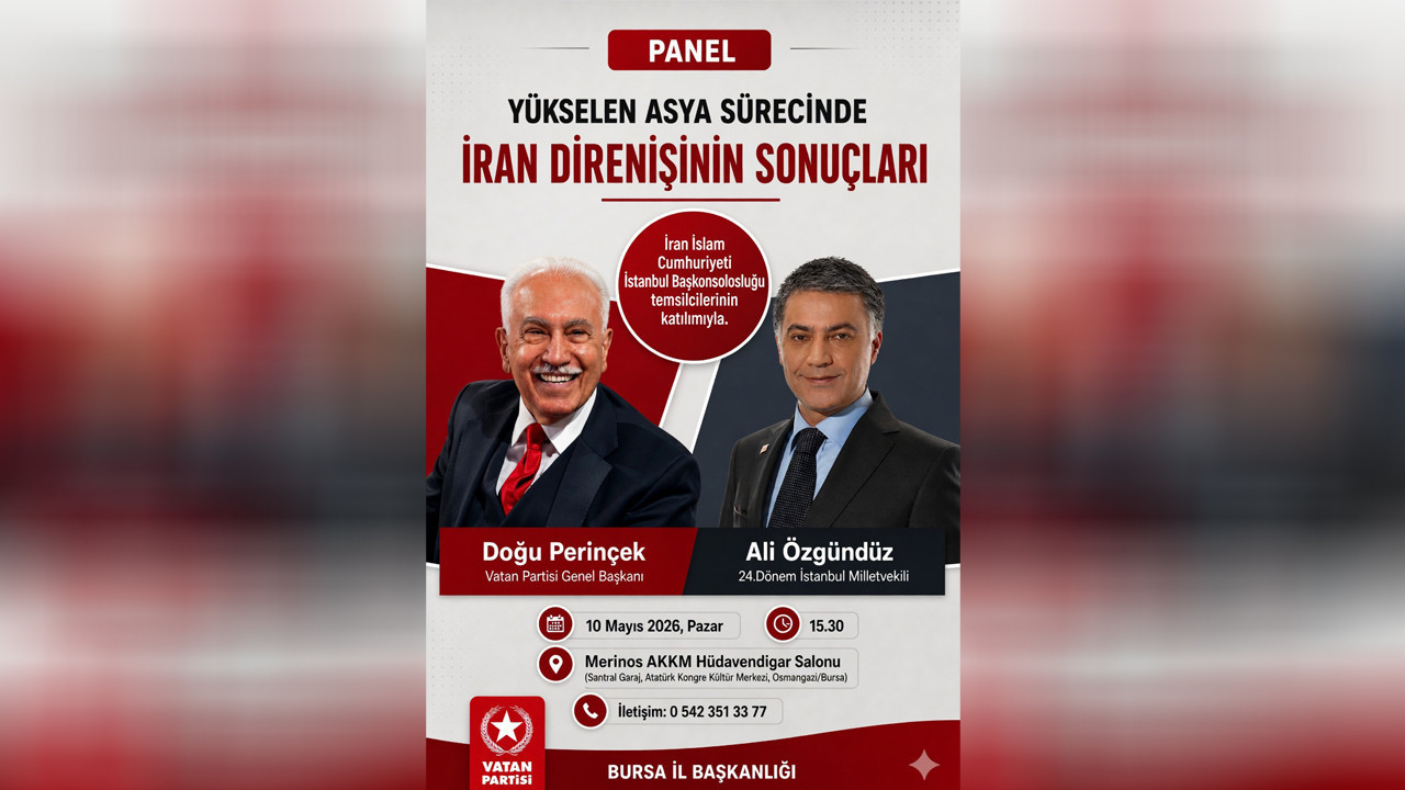 Vatan Partisi’nden Bursa’da ‘İran direnişi’ paneli