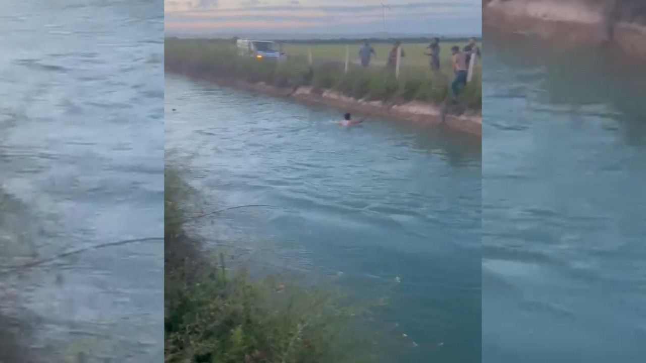 Şanlıurfa'da otomobil sulama kanalına devrildi! 3 kişi hastaneye kaldırıldı