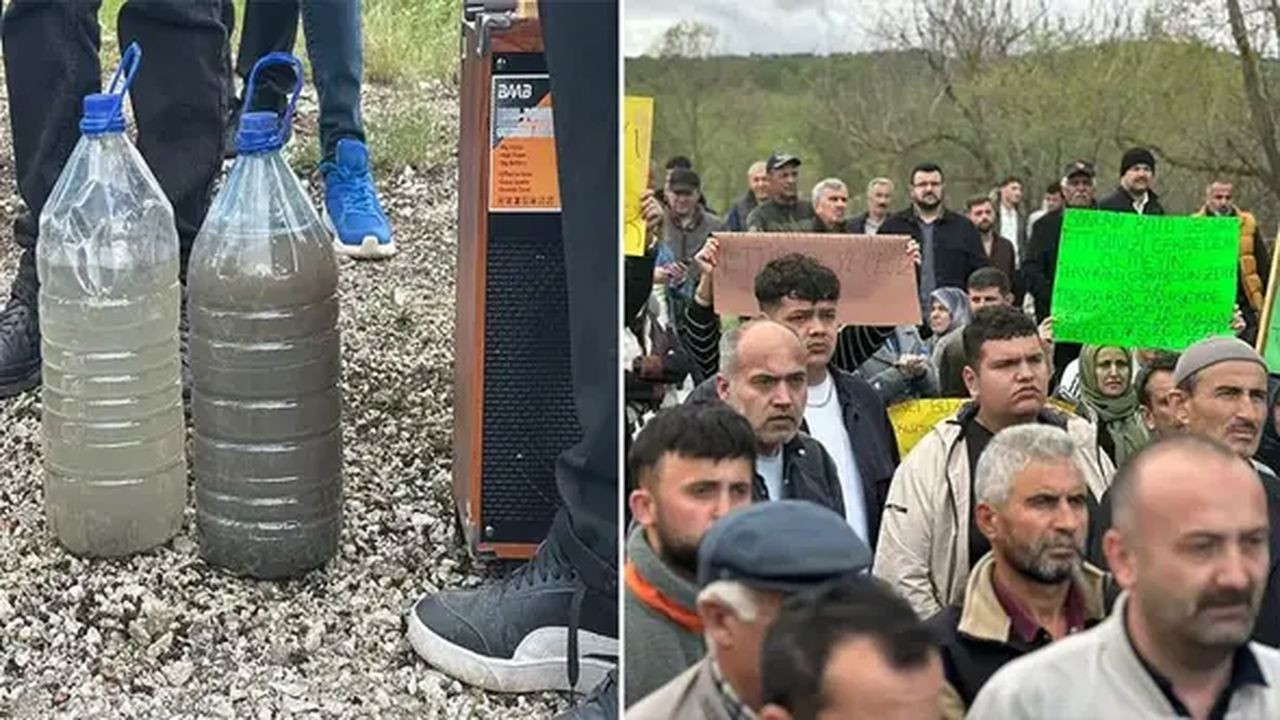 Bolu'da halk yürüdü: Gerede Çayı'ndaki kirliliğe çözüm istediler