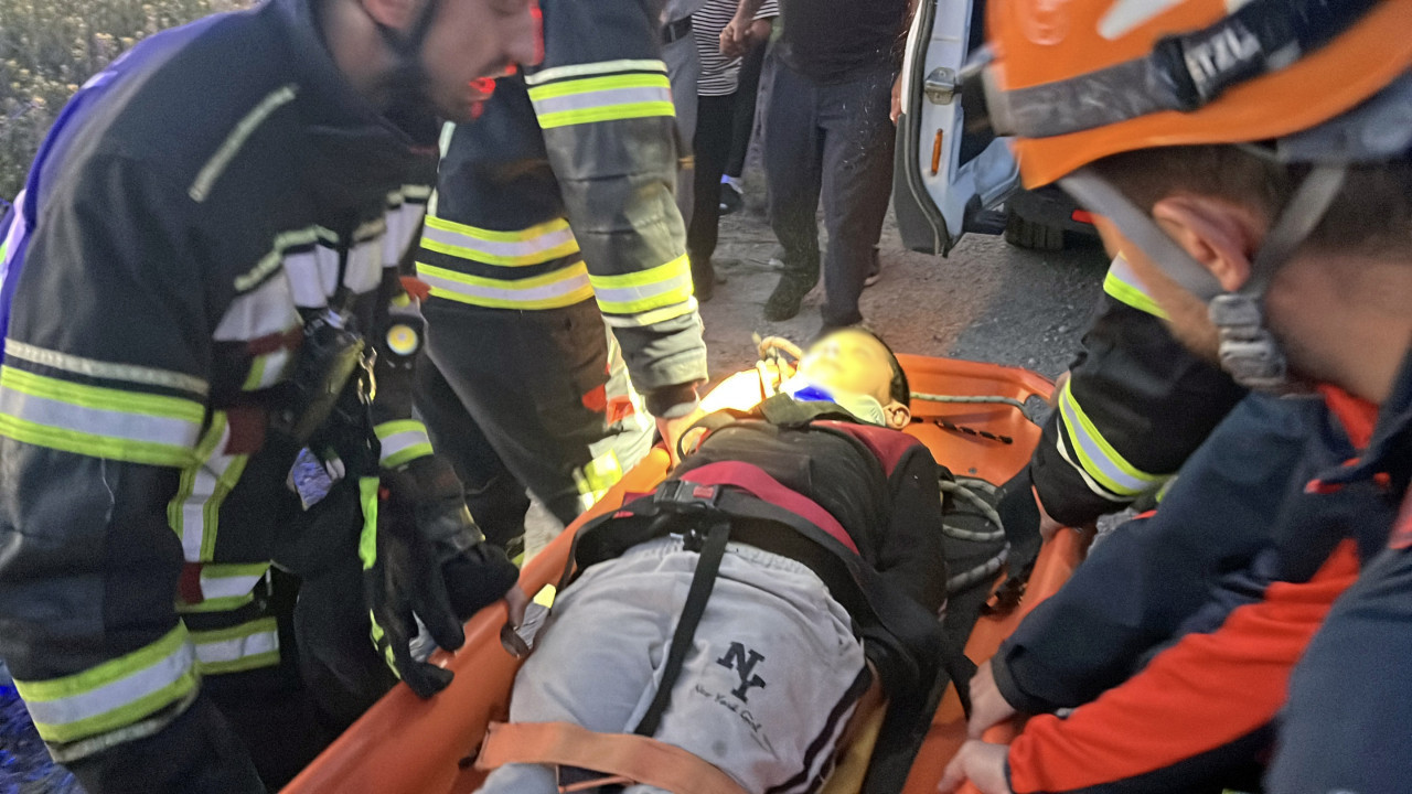 Kayseri'de hareketli dakikalar: Bisikletli çocuk kanala düşt