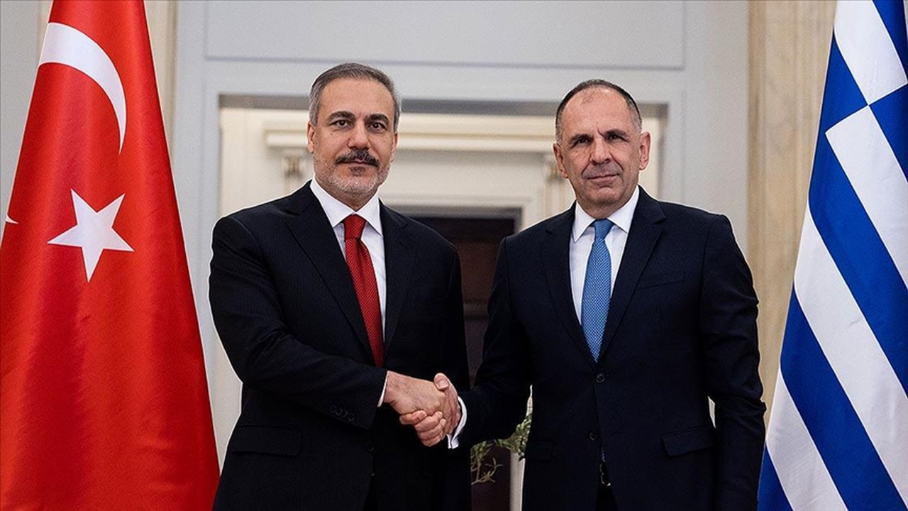 Bakan Fidan, Yunanistan Dışişleri Bakanı Gerapetritis ile gö
