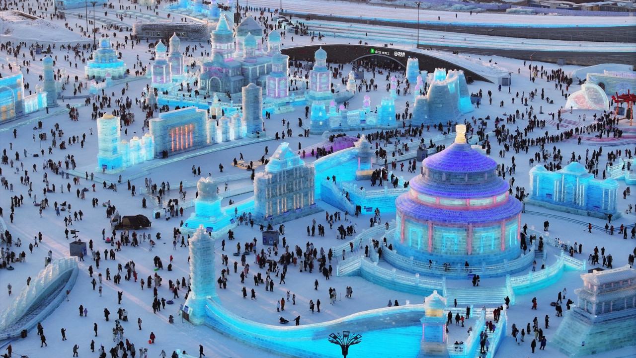 Harbin’de Buzun Sanata Dönüştüğü Yer