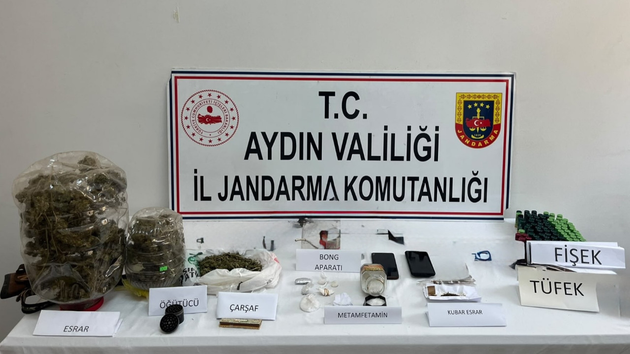 Aydın'da uyuşturucu operasyonu! İşte ele geçirilenler