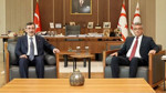 Erhürman, Cumhurbaşkanı Yardımcısı Yılmaz'ı kabul etti